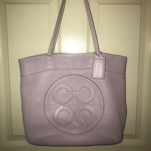 Light Purple Coach Tote and Wallet